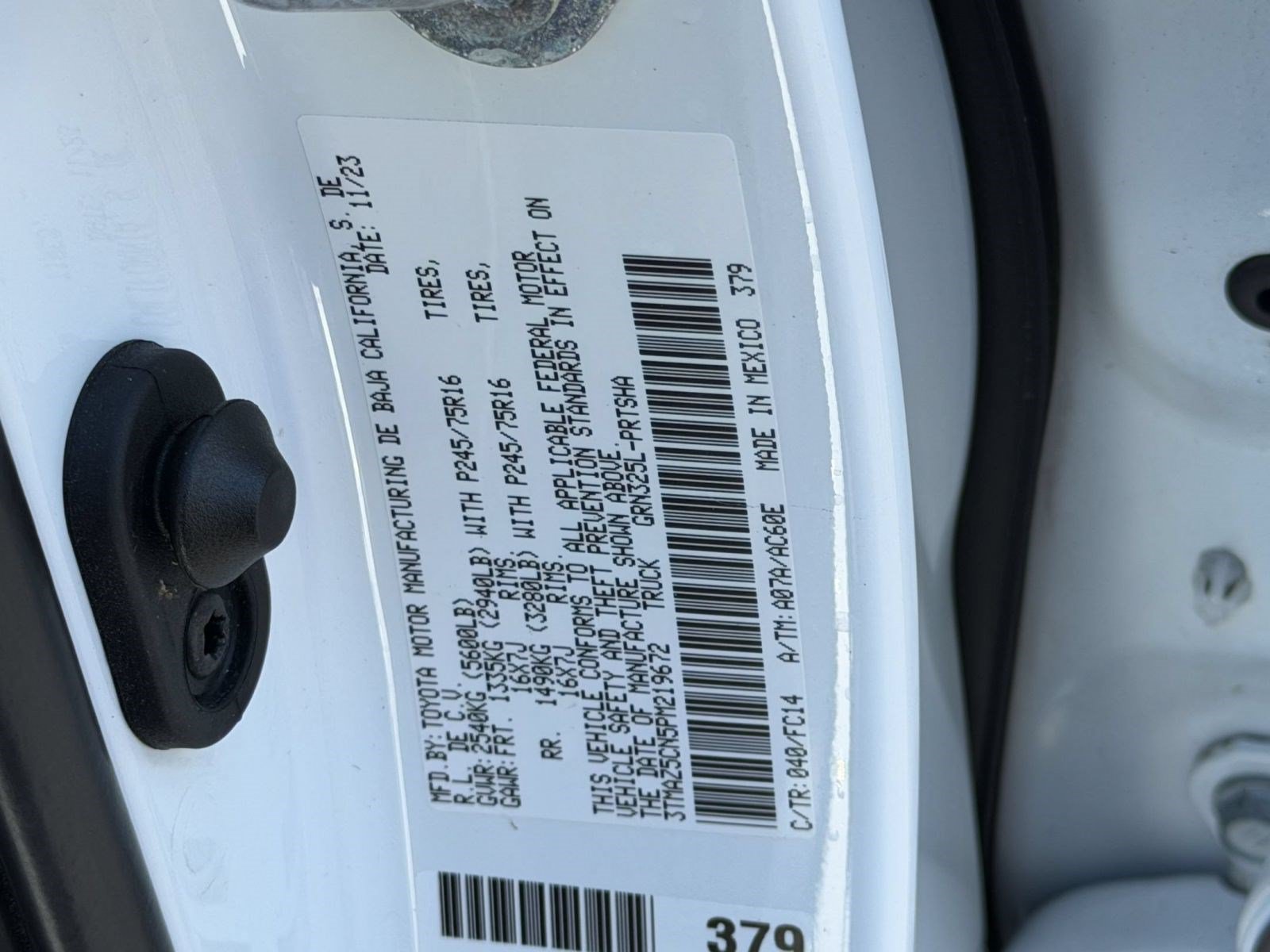 Used 2023 Toyota Tacoma SR5 w/ Technology Package RWD image 29