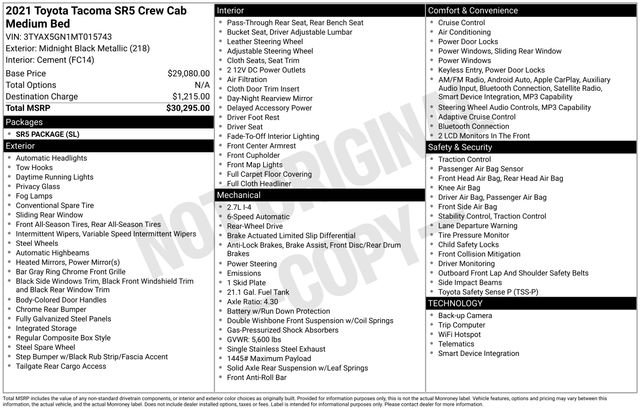 Used 2021 Toyota Tacoma SR5 RWD image 15