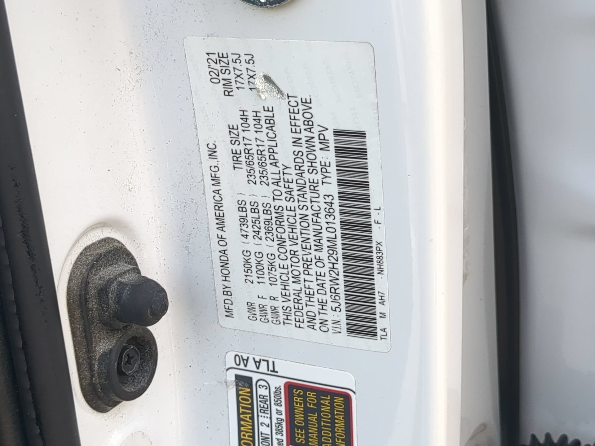 Used 2021 Honda CR-V LX image 68