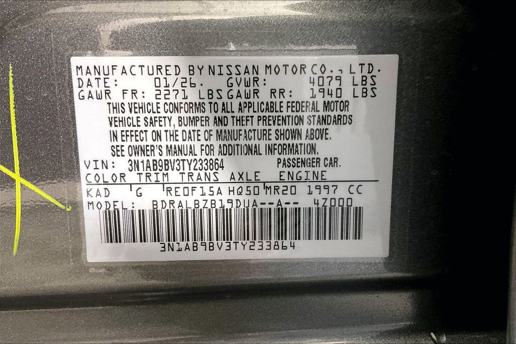 New 2026 Nissan Sentra S w/ S Cold Weather Package image 42