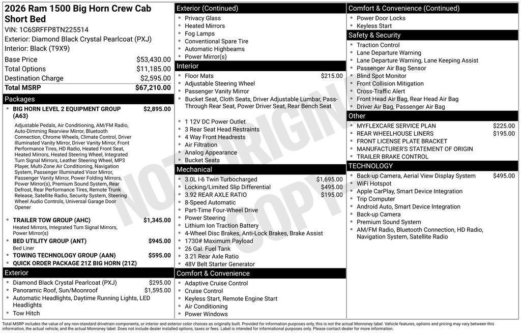 New 2026 RAM 1500 Big Horn AWD/4WD image 6