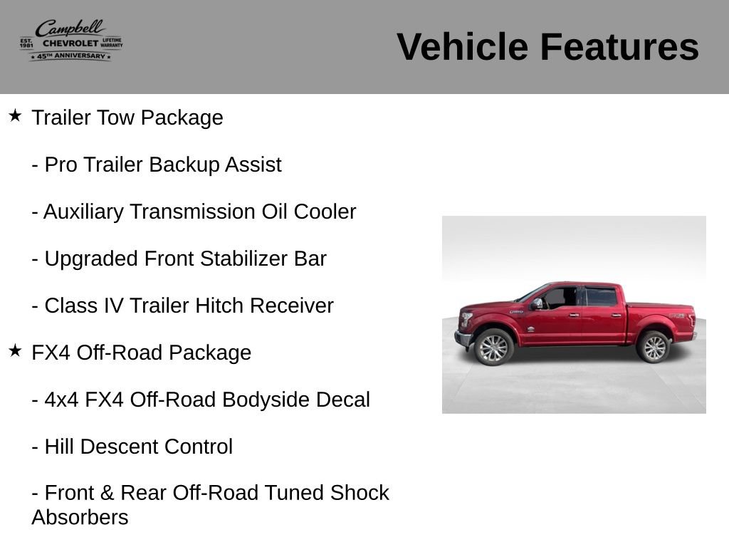 Used 2016 Ford F150 King Ranch w/ Equipment Group 601A Luxury AWD/4WD image 5