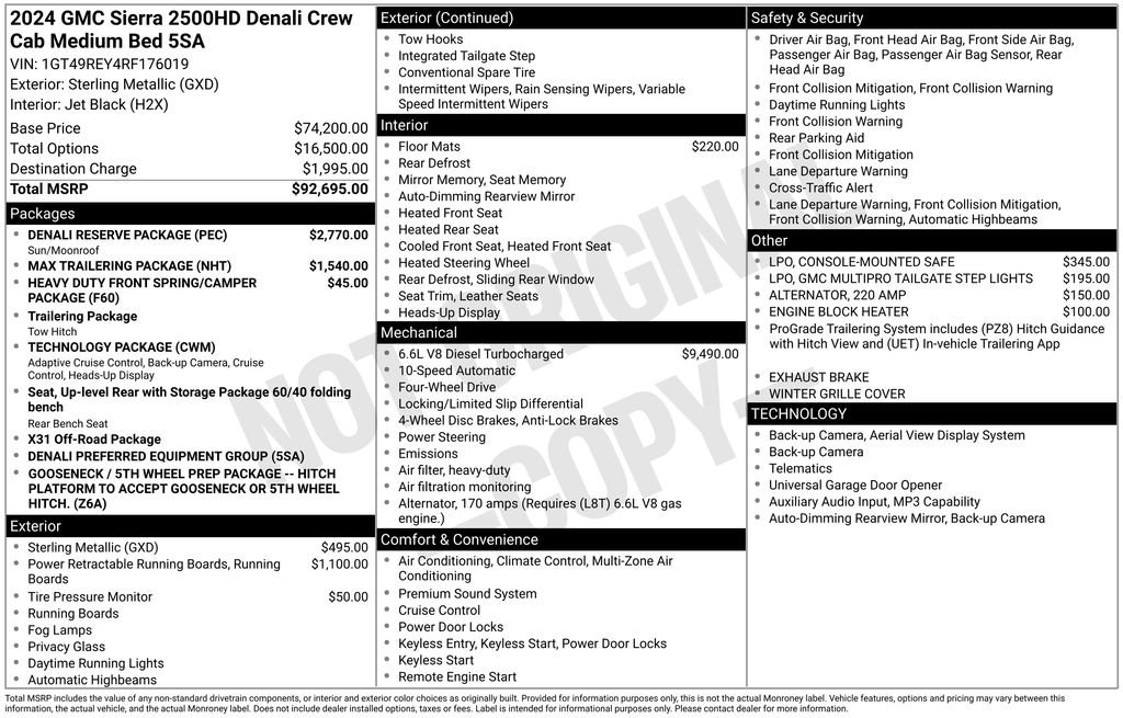 Used 2024 GMC Sierra 2500 Denali w/ Denali Reserve Package AWD/4WD image 2