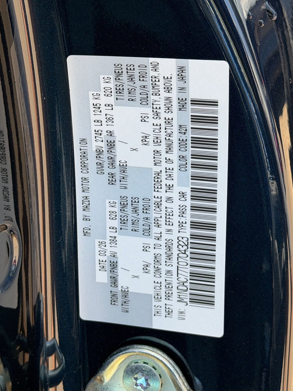 New 2026 MAZDA MX-5 Miata Club w/ Interior Package RWD image 28