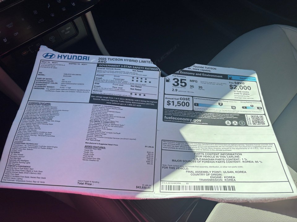 New 2025 Hyundai Tucson Limited image 34