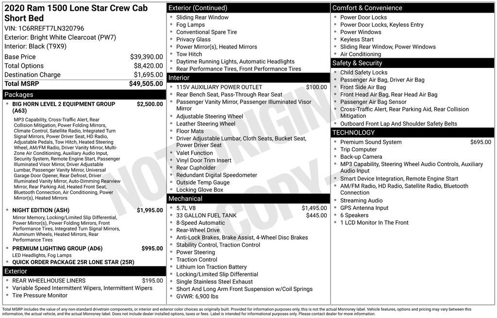 Used 2020 RAM 1500 Lone Star RWD image 25