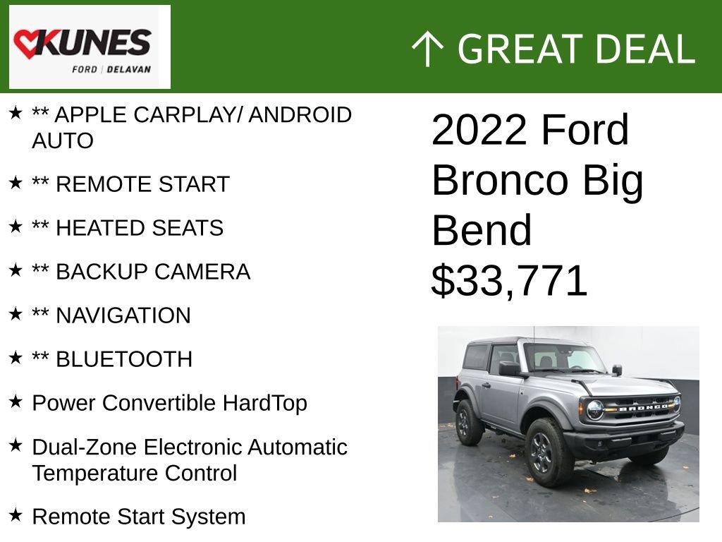 Used 2022 Ford Bronco Big Bend image 2