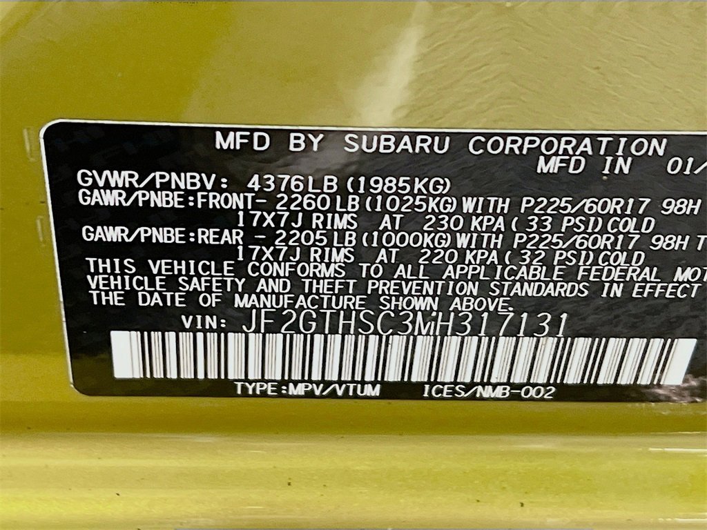 Used 2021 Subaru Crosstrek 2.5i Sport w/ Moonroof Package image 29