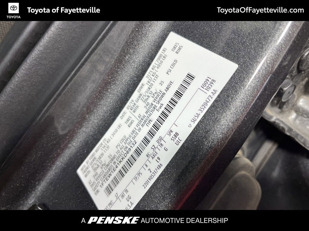 Used 2019 Ford F150 XLT w/ Equipment Group 302A Luxury image 25