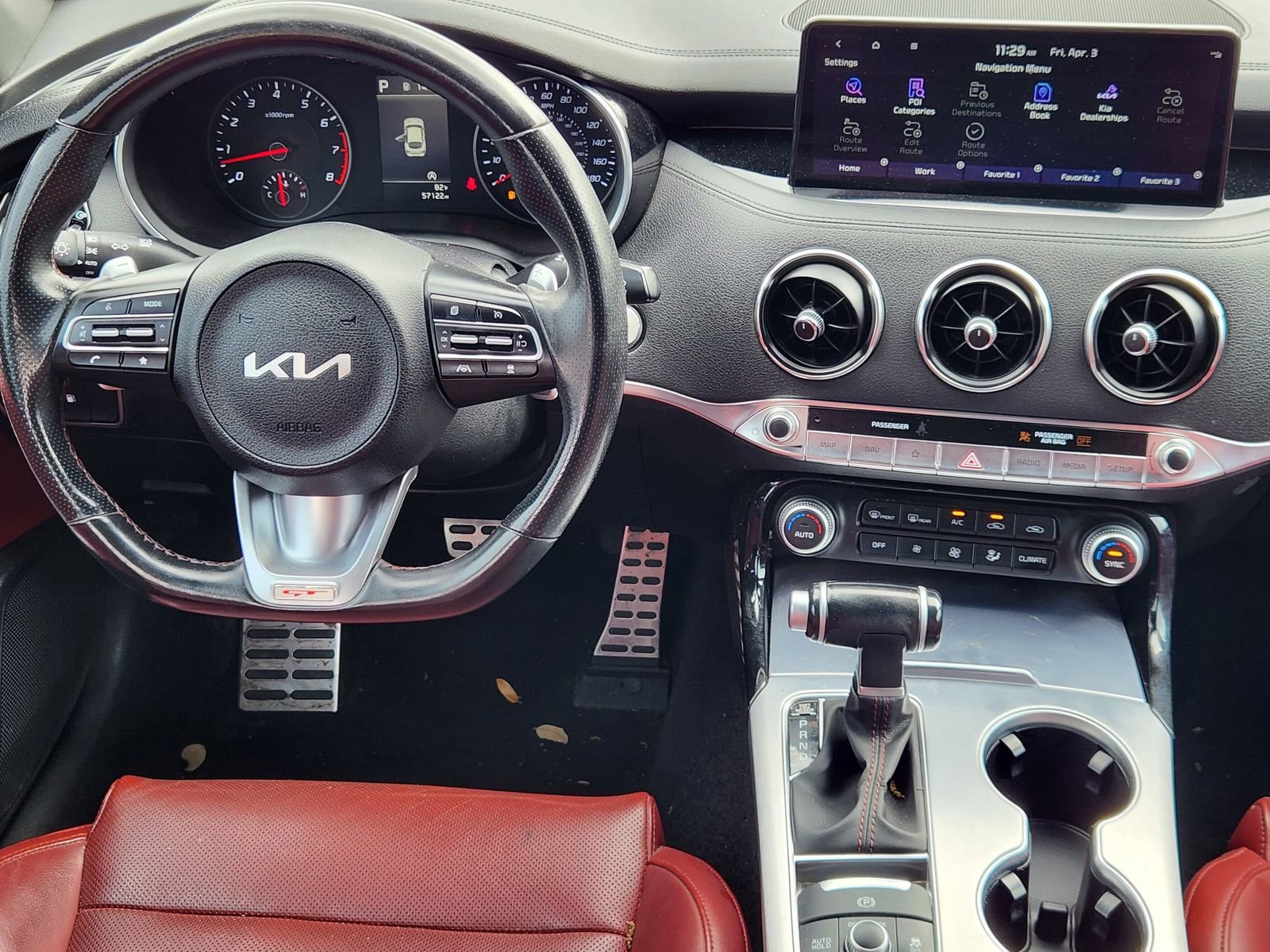 Used 2022 Kia Stinger GT1 w/ Red Interior Color Package image 34