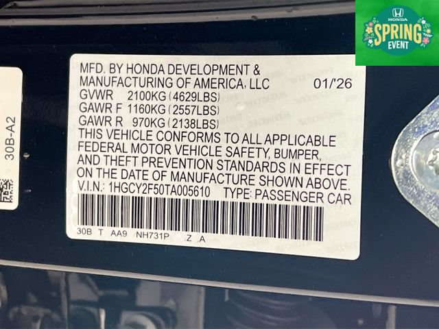 New 2026 Honda Accord Sport image 33