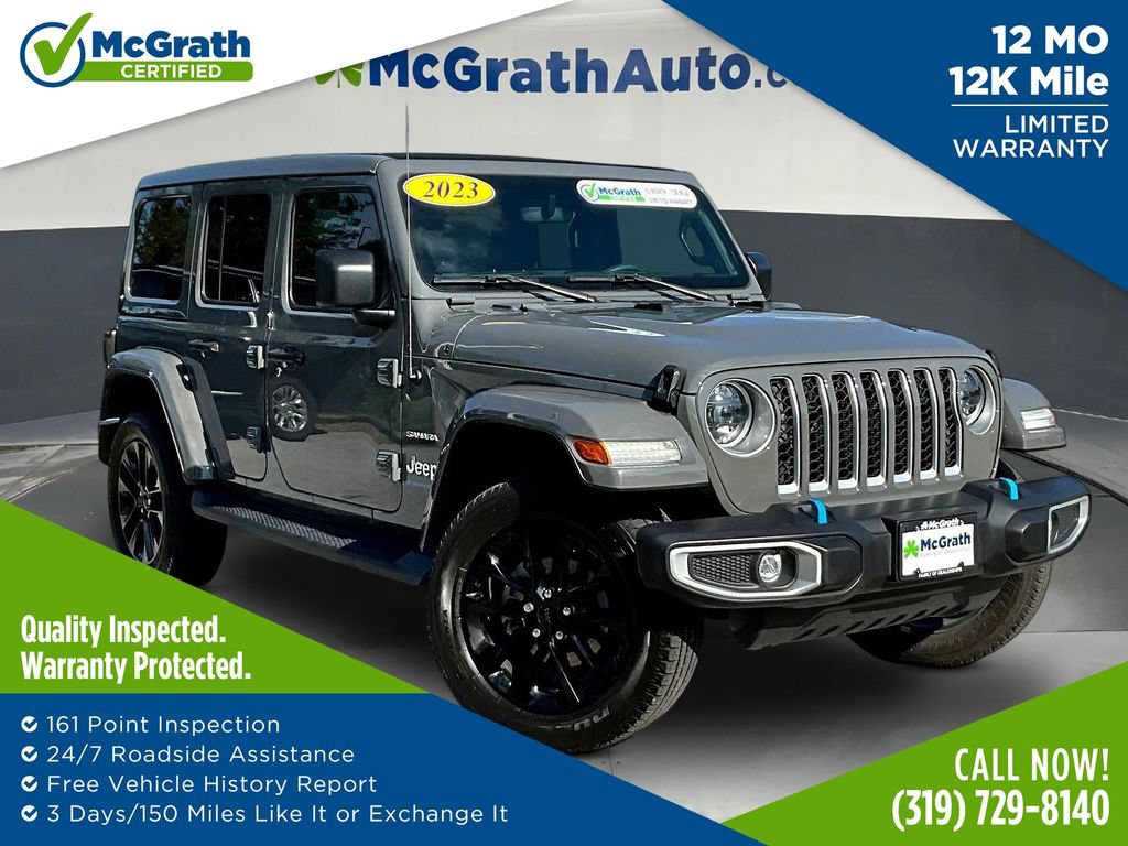 Used 2023 Jeep Wrangler Unlimited Sahara w/ Cold Weather Group AWD/4WD image 1