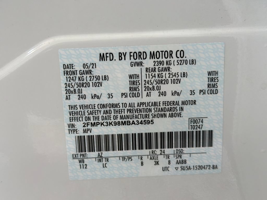 Used 2021 Ford Edge Titanium w/ Cargo Accessory Package FWD image 37