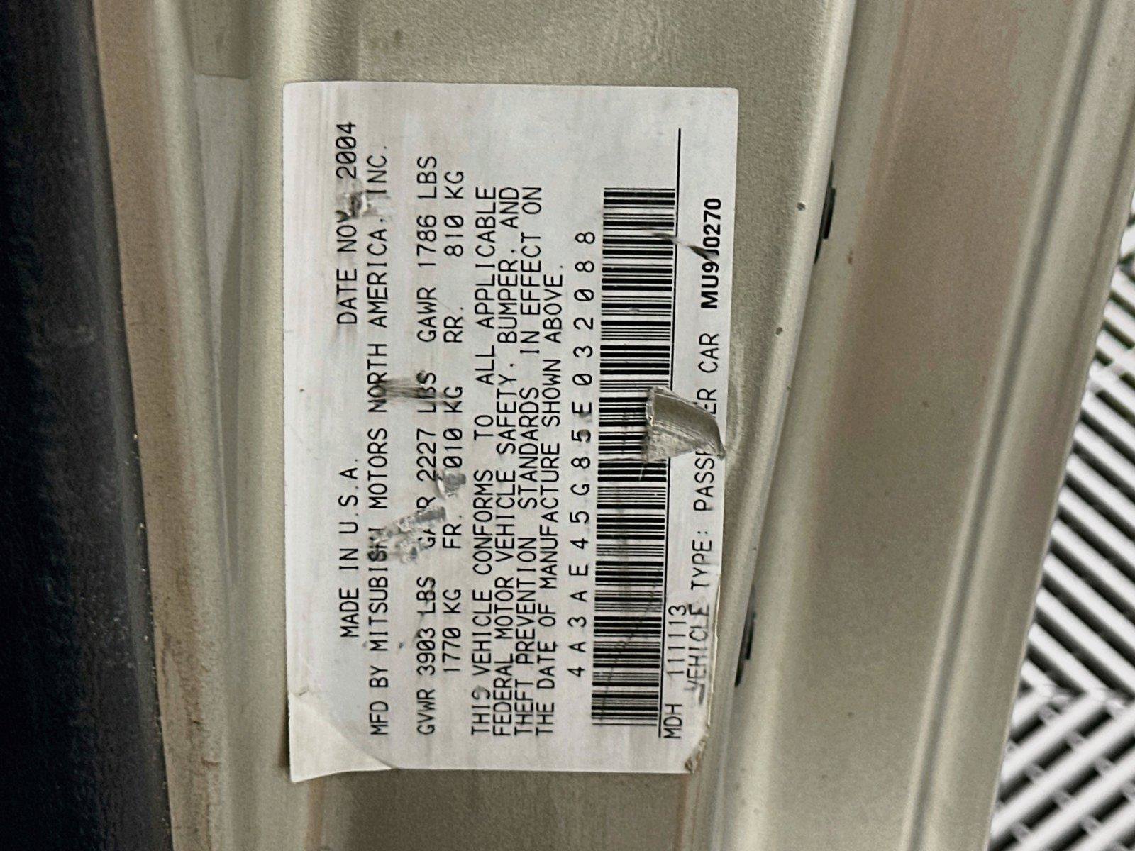 Used 2005 Mitsubishi Eclipse GS FWD image 20