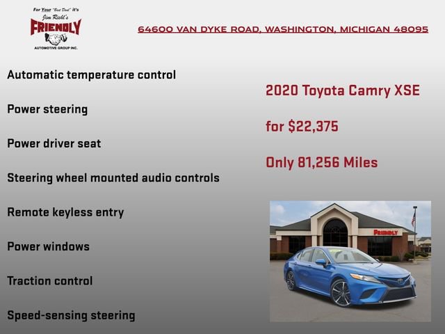 Used 2020 Toyota Camry XSE image 10