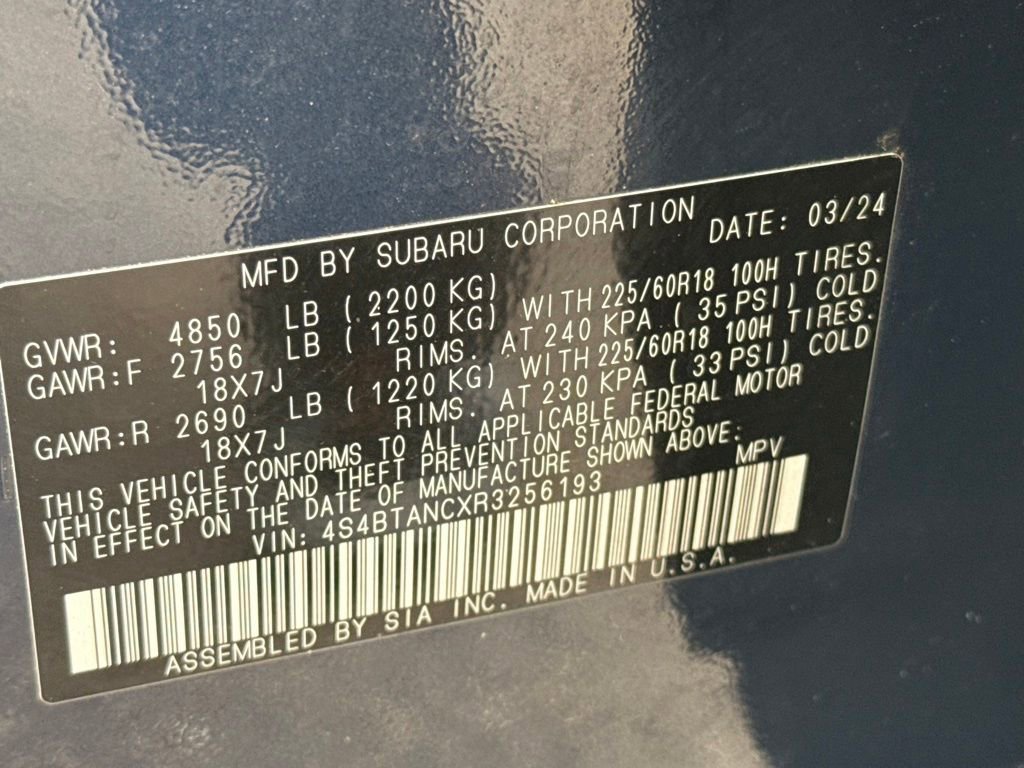 Used 2024 Subaru Outback Limited image 39