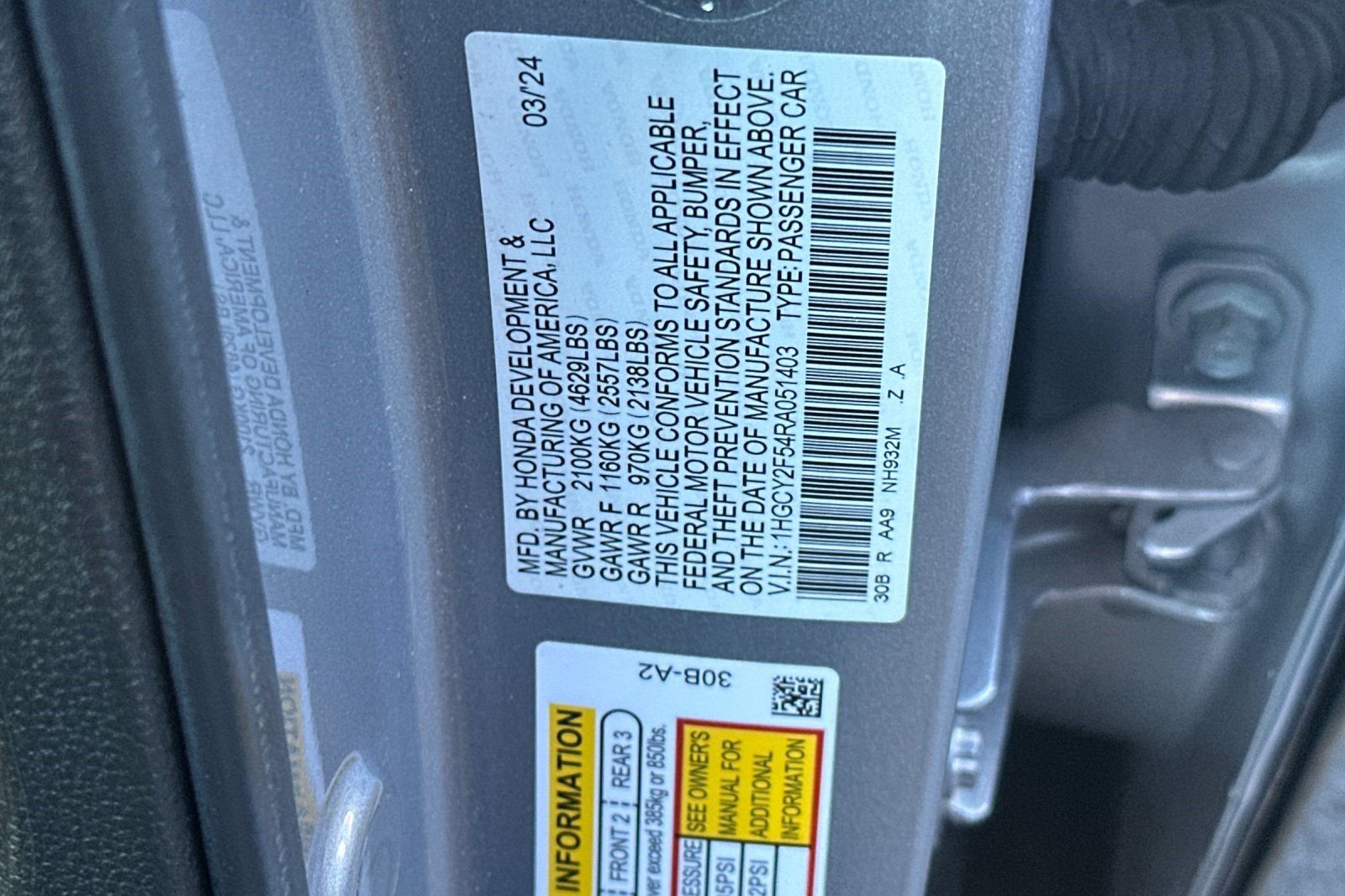 Certified 2024 Honda Accord Sport image 26