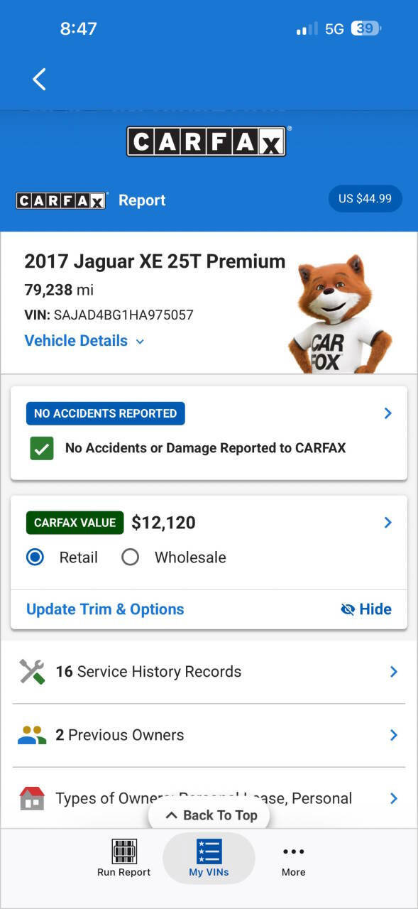 Used 2017 Jaguar XE Premium RWD image 19