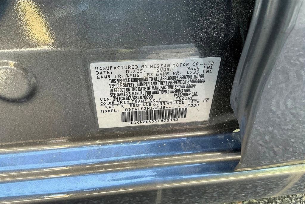 Used 2025 Nissan Versa SV w/ Trunk Package image 10