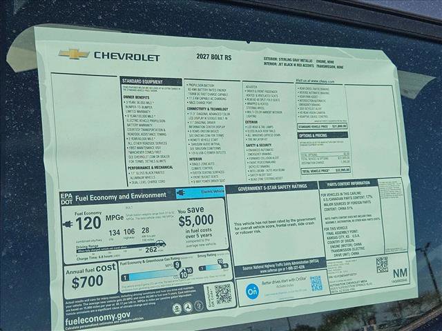New 2027 Chevrolet Bolt RS image 18
