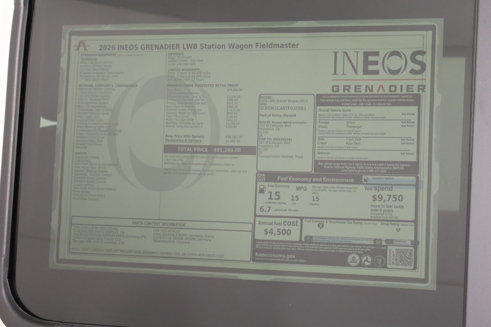 New 2026 INEOS Grenadier Station Wagon AWD/4WD image 23