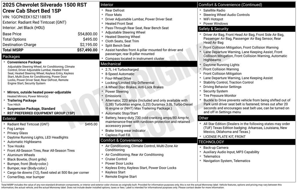 Used 2025 Chevrolet Silverado 1500 RST image 6