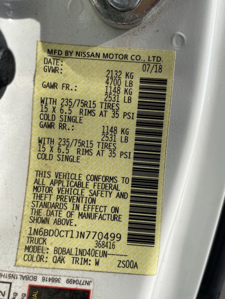 Used 2018 Nissan Frontier S image 33