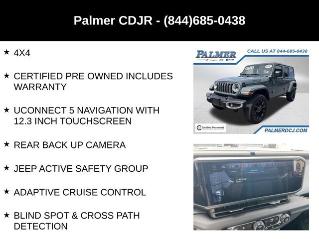 Certified 2025 Jeep Wrangler Unlimited Sahara w/ Safety Group AWD/4WD image 6