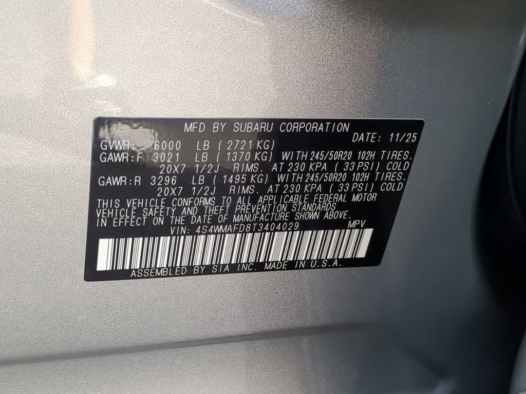 Certified 2026 Subaru Ascent Limited AWD/4WD image 35