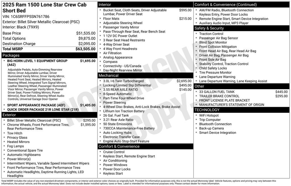 Used 2025 RAM 1500 Lone Star AWD/4WD image 15