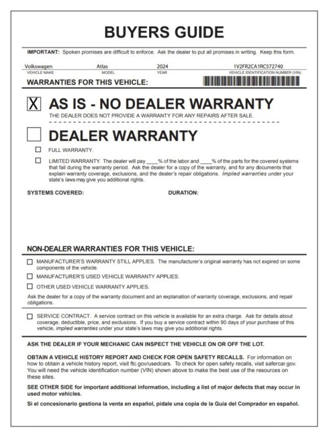 Used 2024 Volkswagen Atlas SEL Premium R-Line image 33