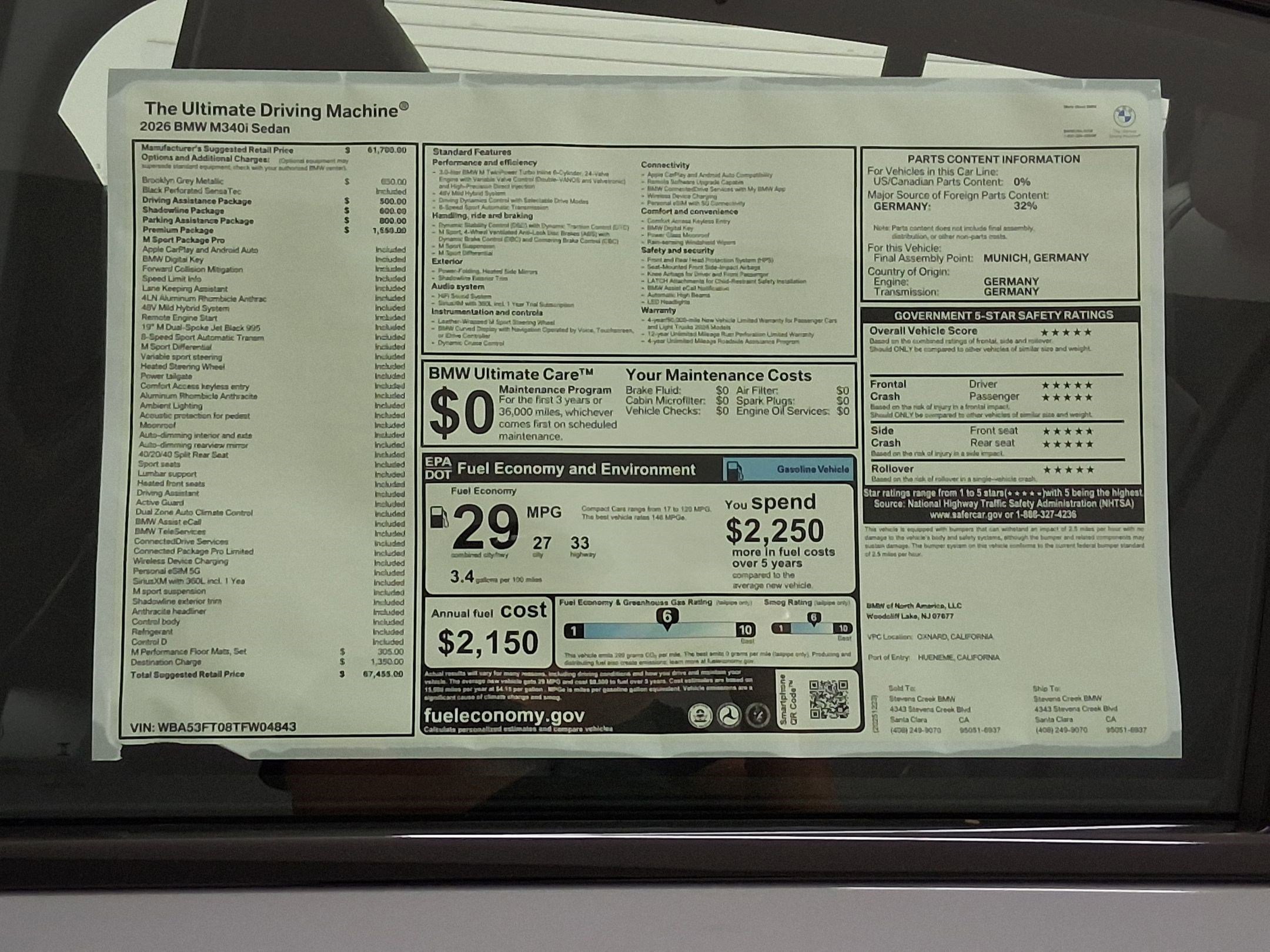 New 2026 BMW M340i Sedan w/ Premium Package image 32