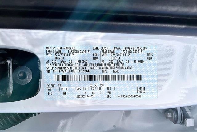 New 2025 Ford F150 Tremor w/ Equipment Group 402A High image 9