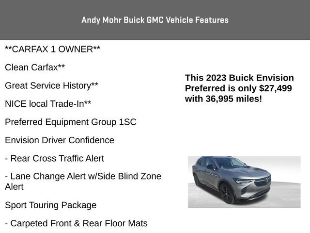 Used 2023 Buick Envision Preferred w/ Sport Touring Package AWD/4WD image 4