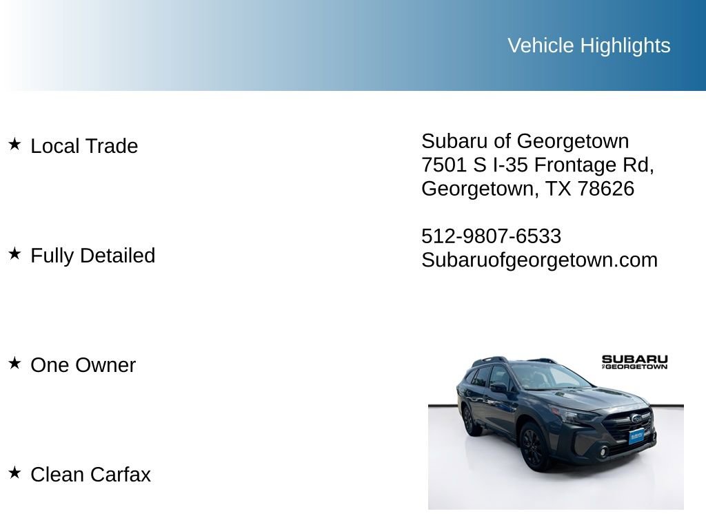 Certified 2024 Subaru Outback Onyx Edition XT w/ Popular Package #2 AWD/4WD image 9