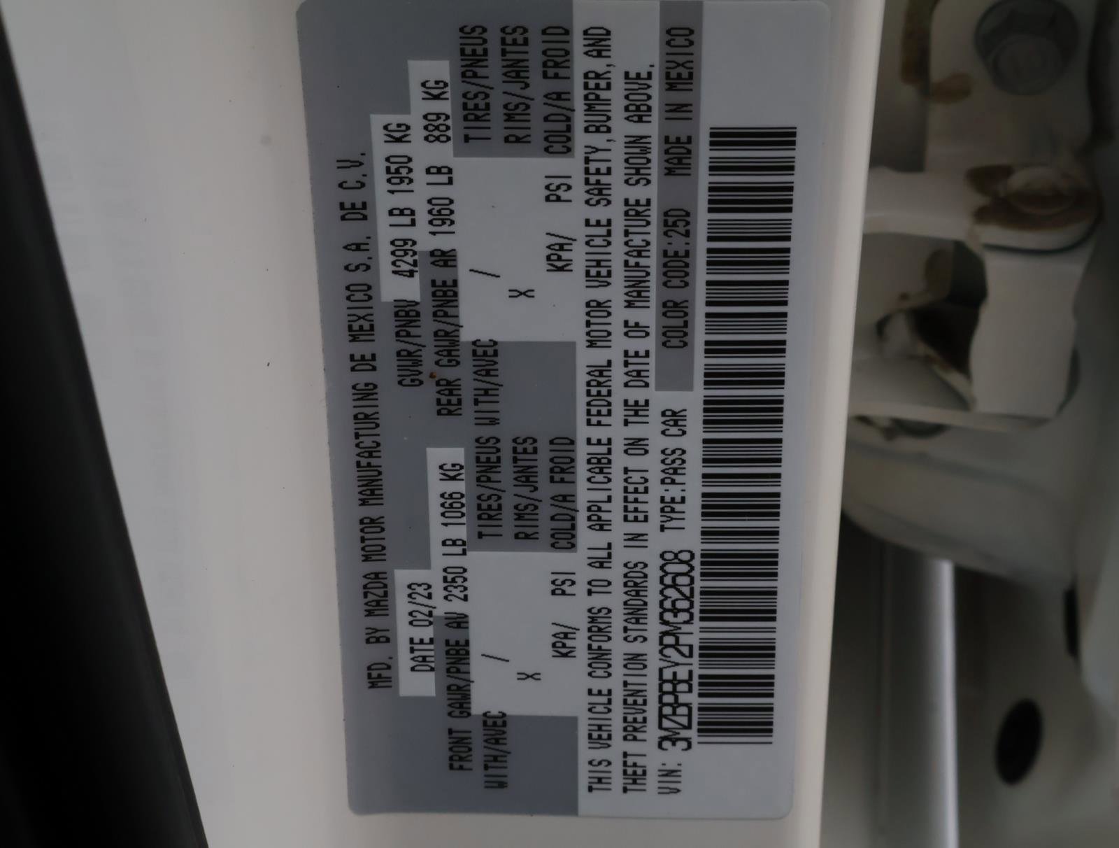 Used 2023 MAZDA MAZDA3 2.5 Turbo Sedan w/Premium Plus image 22