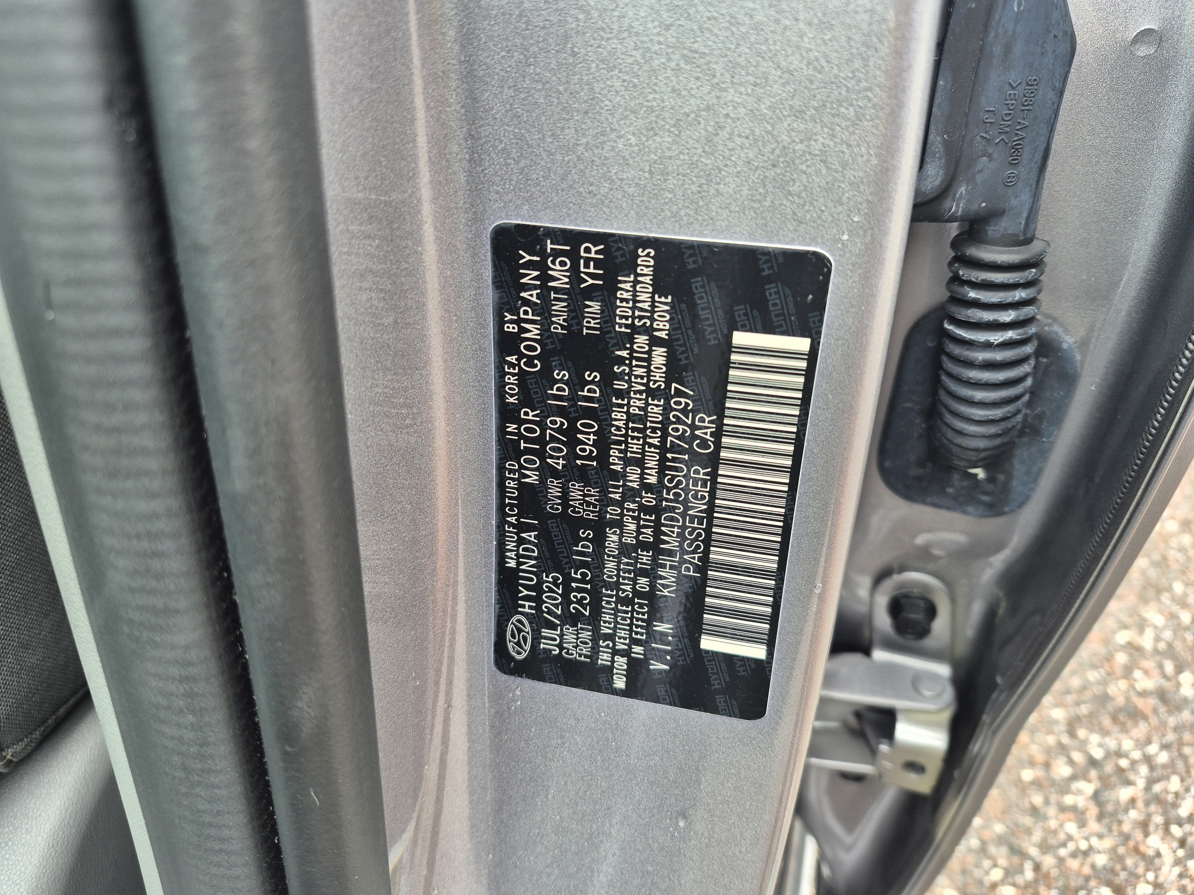 Certified 2025 Hyundai Elantra Hybrid w/ Cargo Package FWD image 30