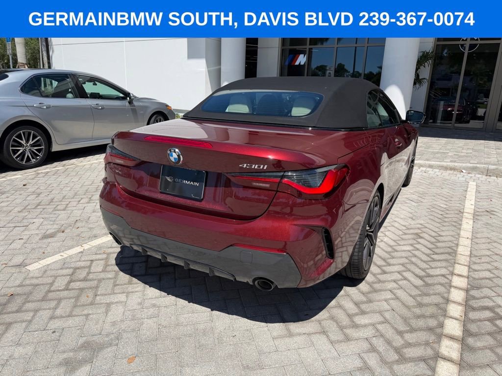 Certified 2024 BMW 430i Convertible w/ M Sport Package RWD image 10