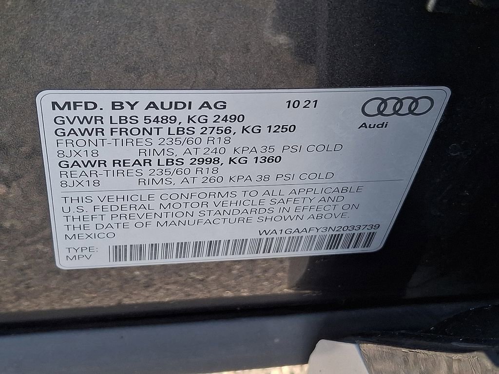 Used 2022 Audi Q5 2.0T Premium w/ Convenience Package image 26