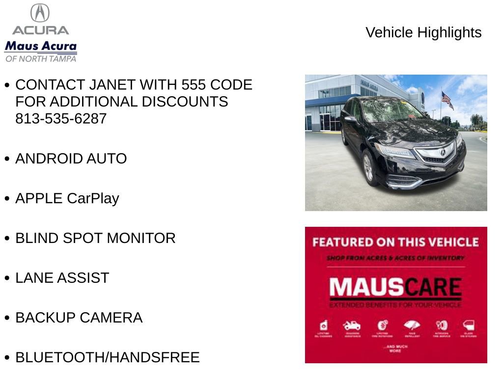 Used 2016 Acura RDX FWD w/ Technology Package image 8