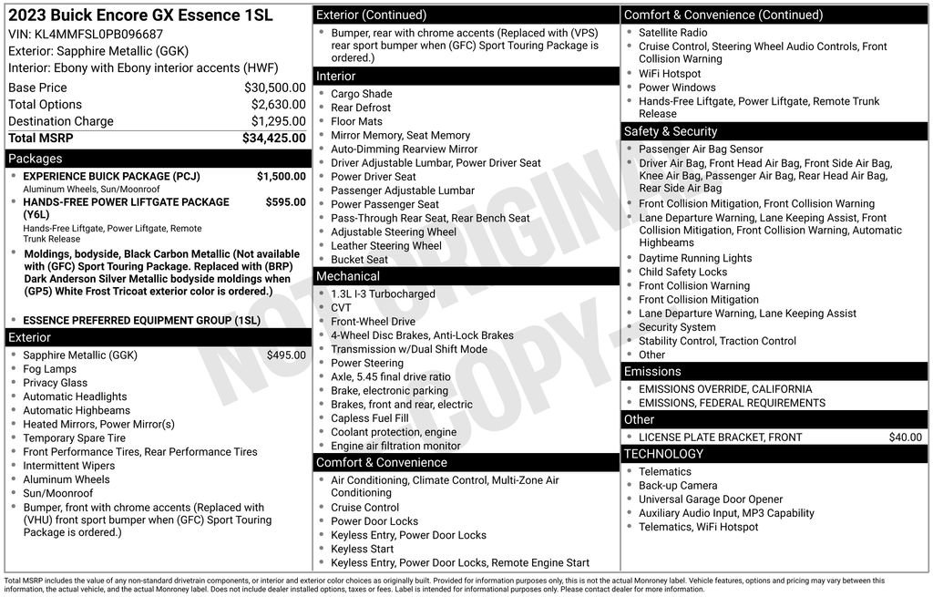 Used 2023 Buick Encore GX Essence w/ Experience Buick Package image 31