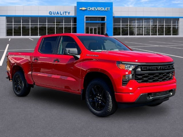 New 2026 Chevrolet Silverado 1500 Custom w/ Turbomax Blackout Package RWD image 1