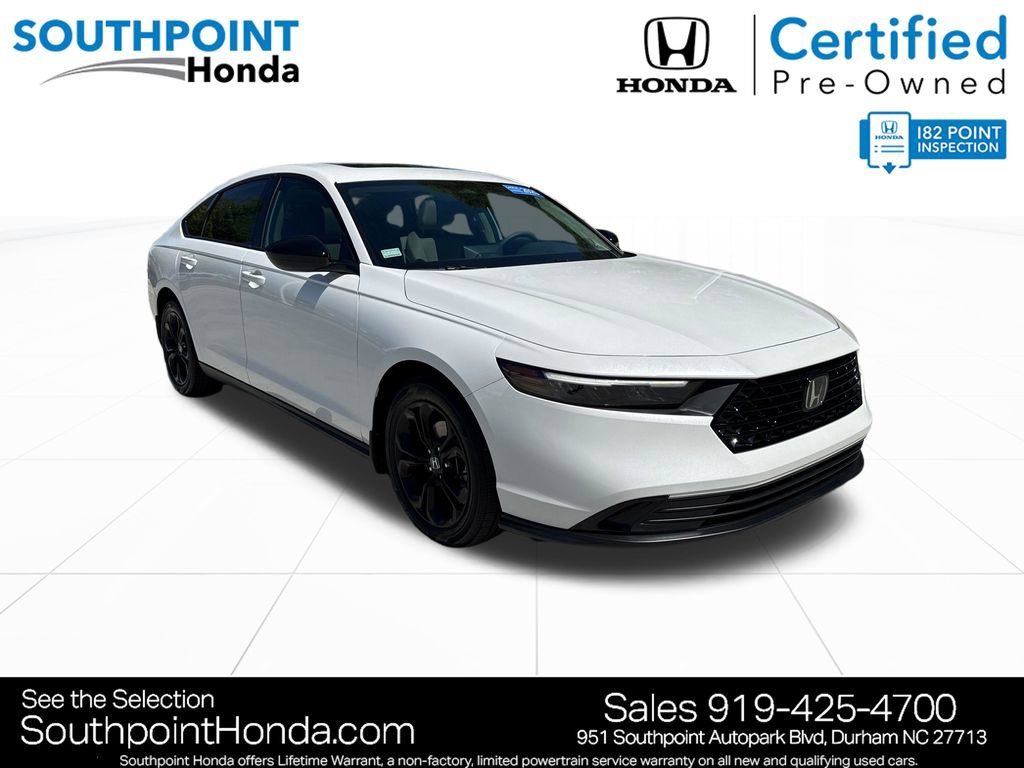Certified 2025 Honda Accord SE