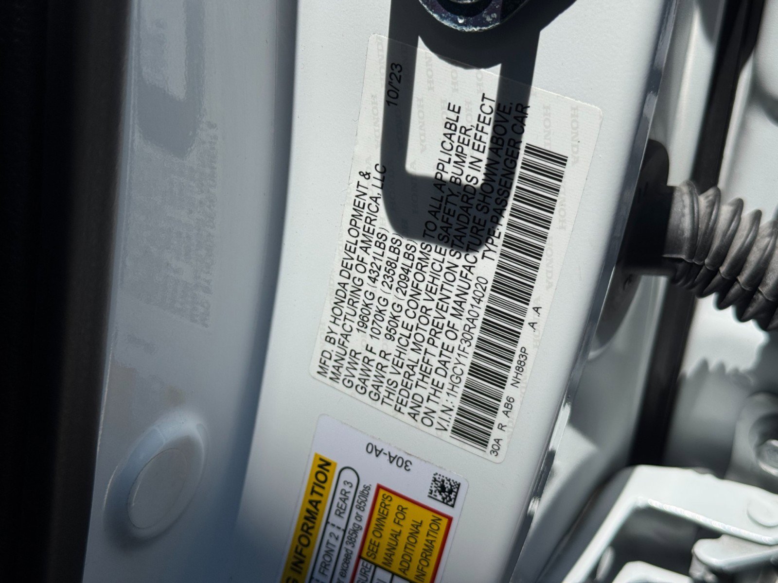 Used 2024 Honda Accord EX image 39