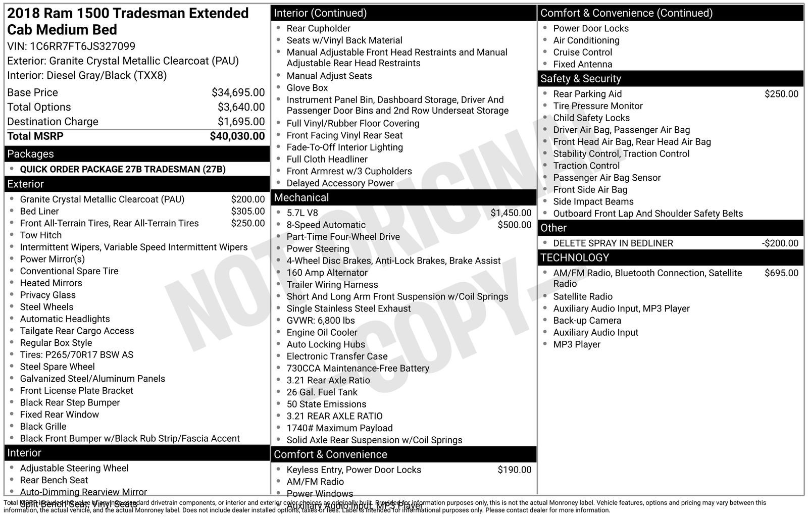 Used 2018 RAM 1500 Tradesman image 11