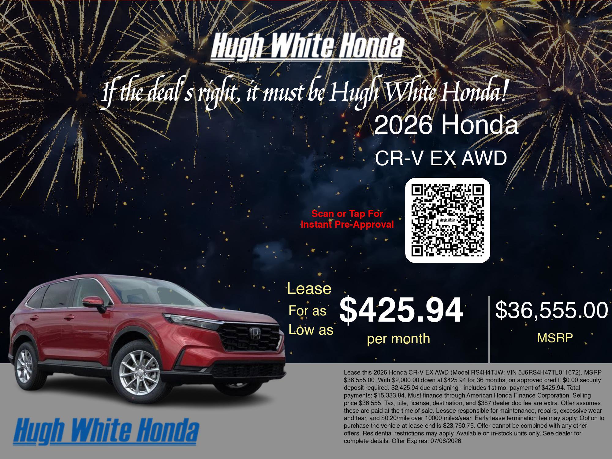 New 2026 Honda CR-V EX image 3