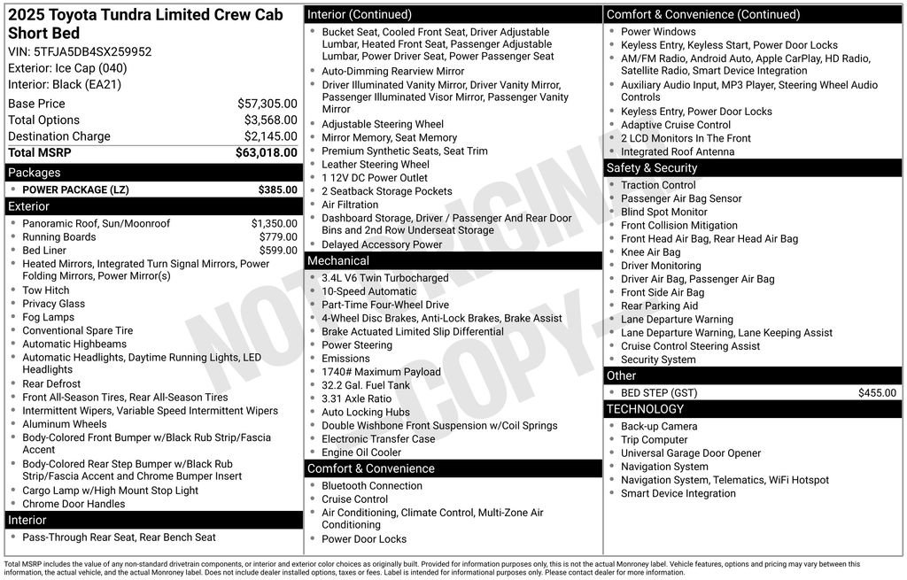 Used 2025 Toyota Tundra Limited w/ Power Package image 27