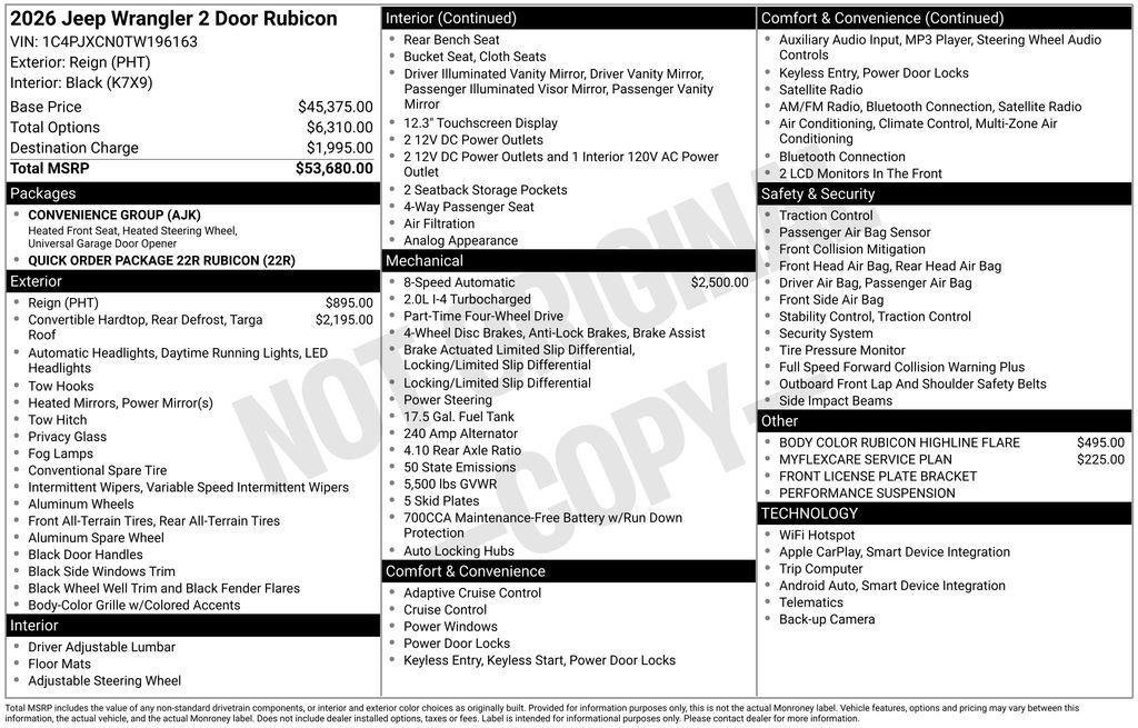 Used 2026 Jeep Wrangler Rubicon image 20