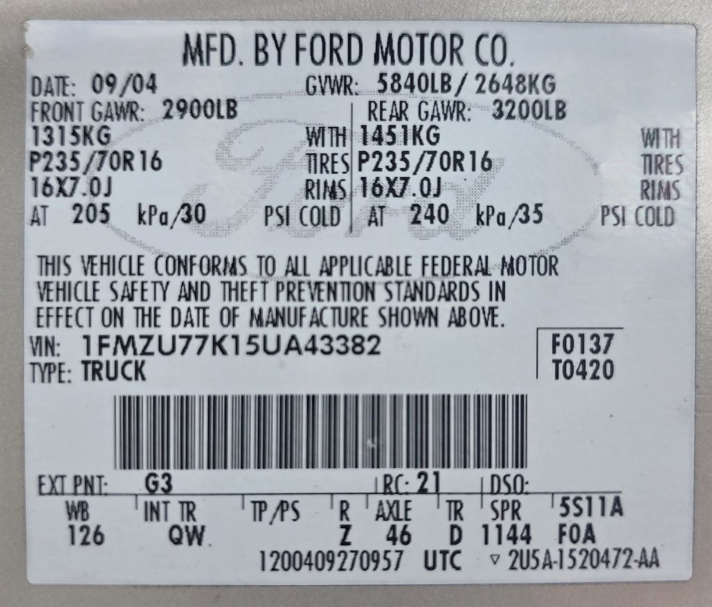 Used 2005 Ford Explorer Sport Trac XLS AWD/4WD image 35