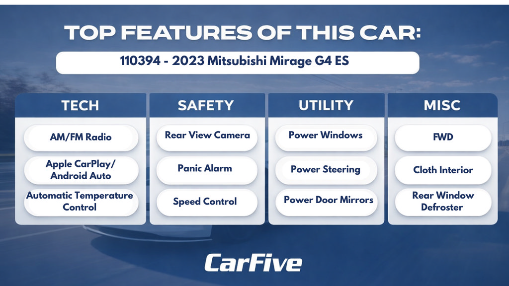 Used 2023 Mitsubishi Mirage G4 ES FWD image 27